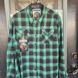 Dixxon-flannel Women's Purple and Green Grizzly puncher
